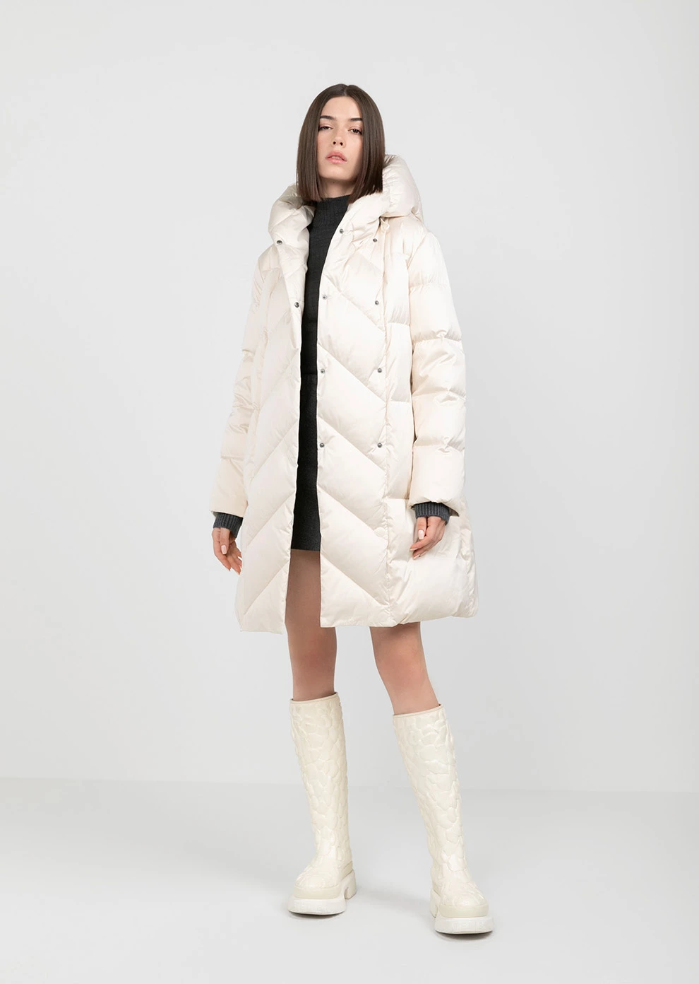 Пуховик с капюшоном (1138QW-0012-QM001)