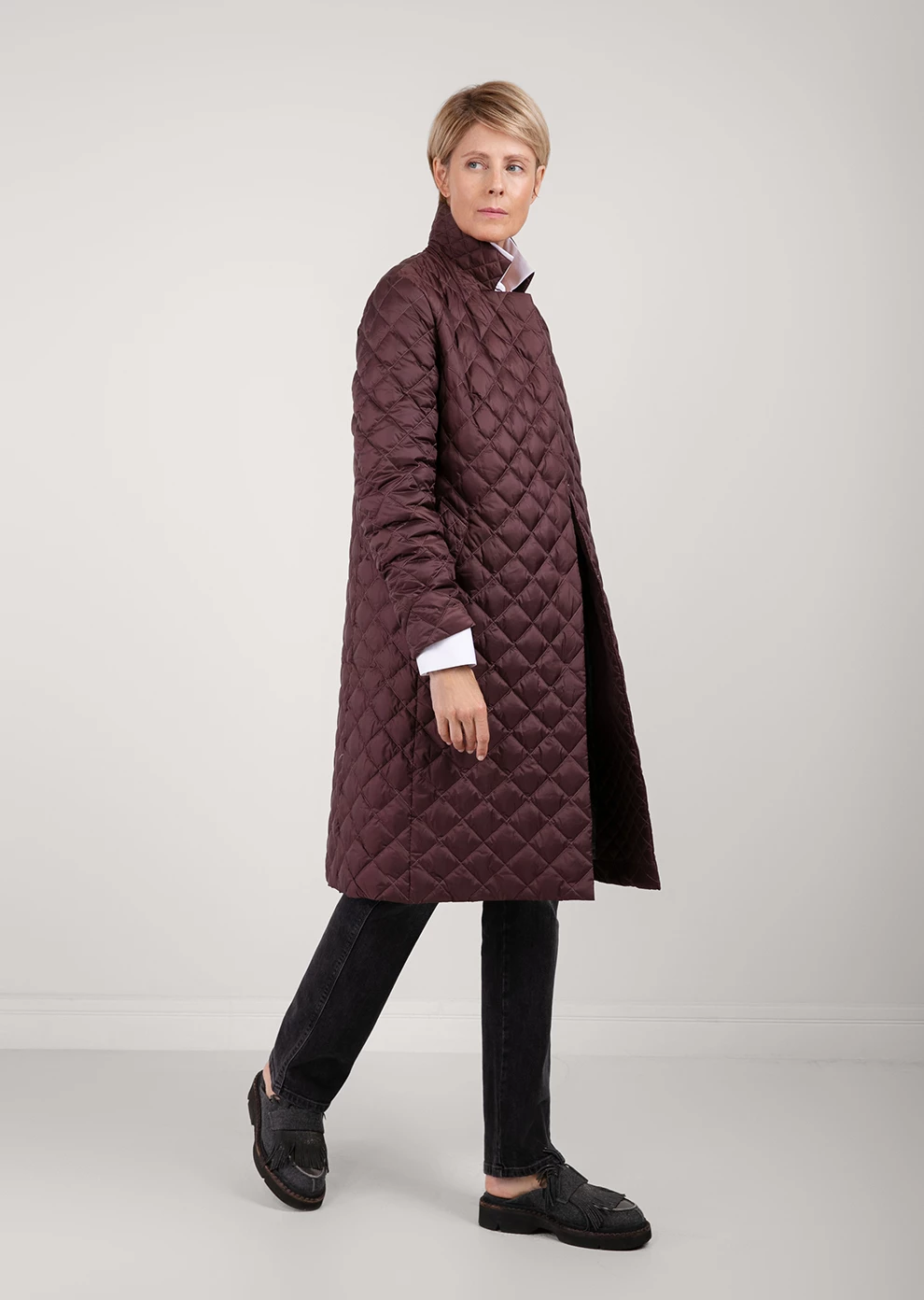 Стёганое пуховое пальто (1731MW-0012-MK097)