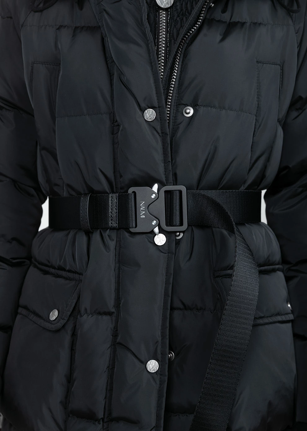 Длинный пуховик с капюшоном для девочек (1798QP-0052-QB002)