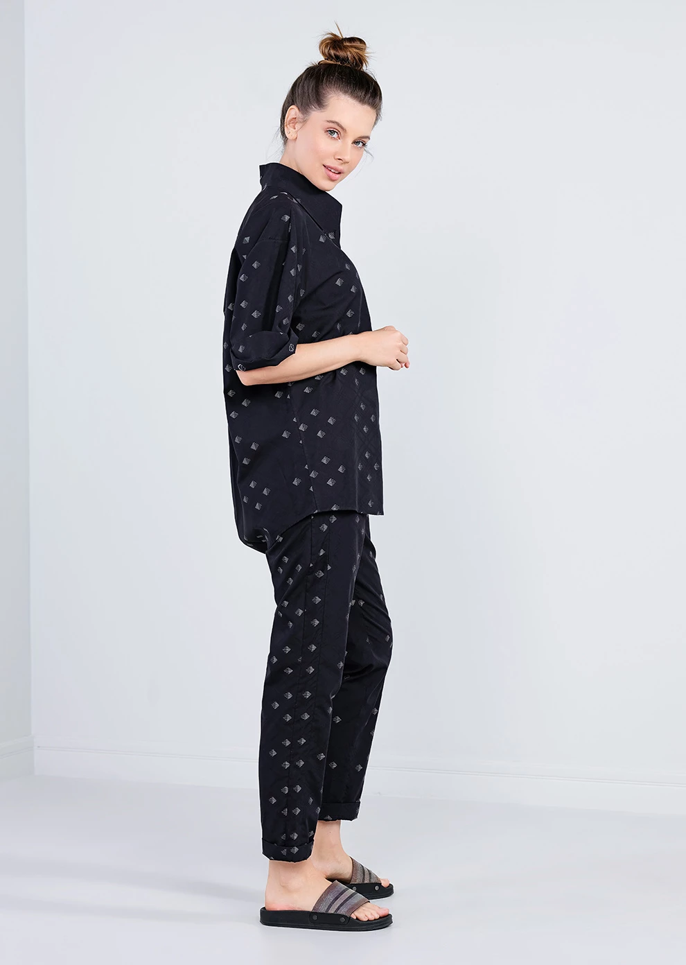 Рубашка из хлопка (7521JW-0019-JD753)