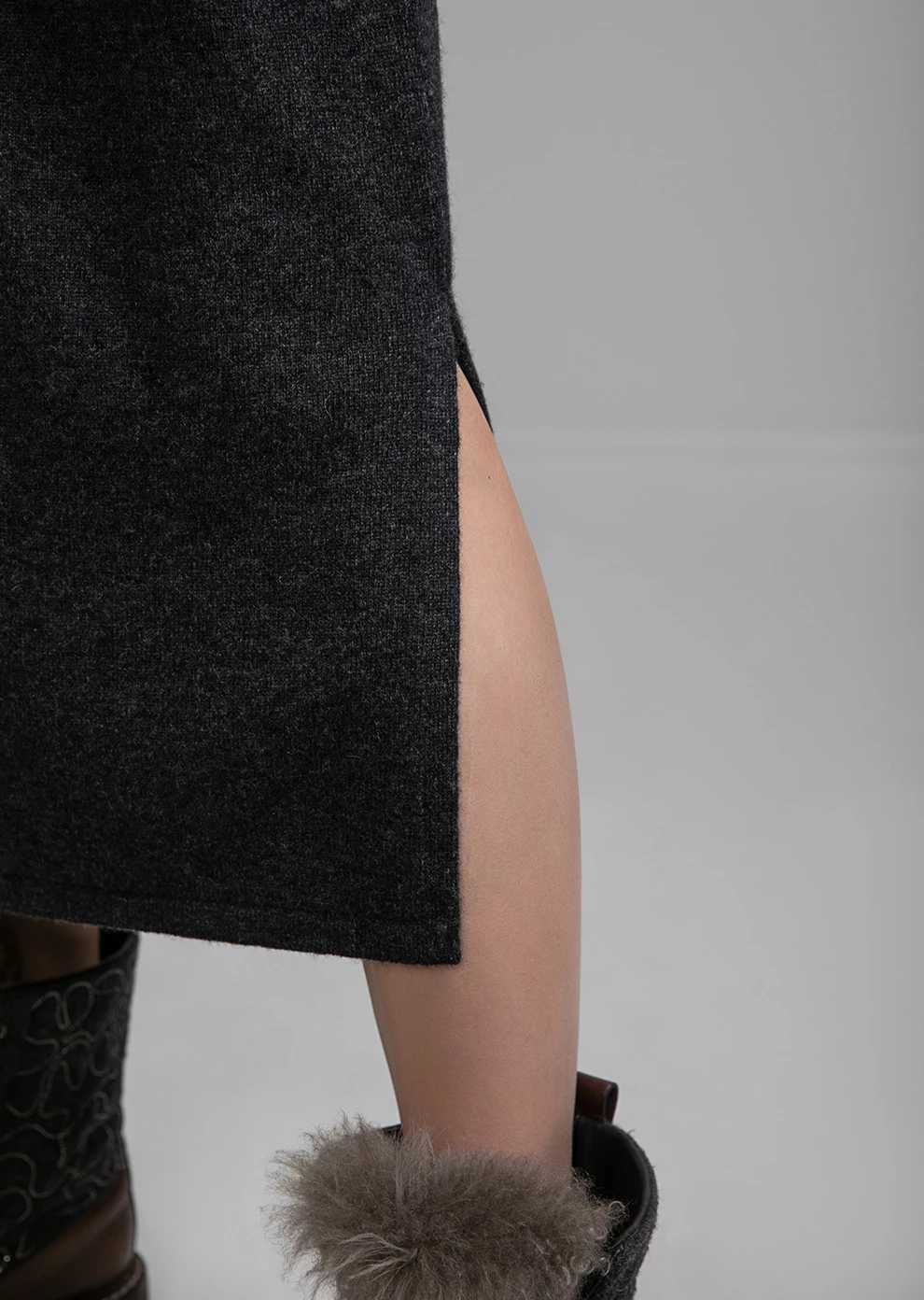 Кашемировое платье (6921MW-0090-MT075)