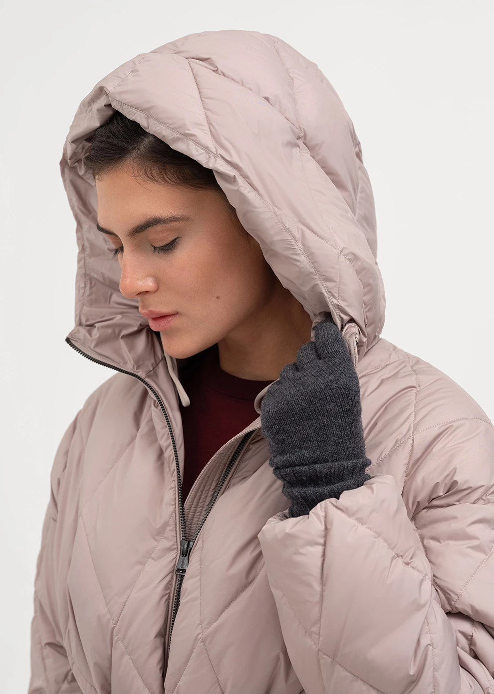 Пуховое пальто с капюшоном (1168UW-1039-A505)