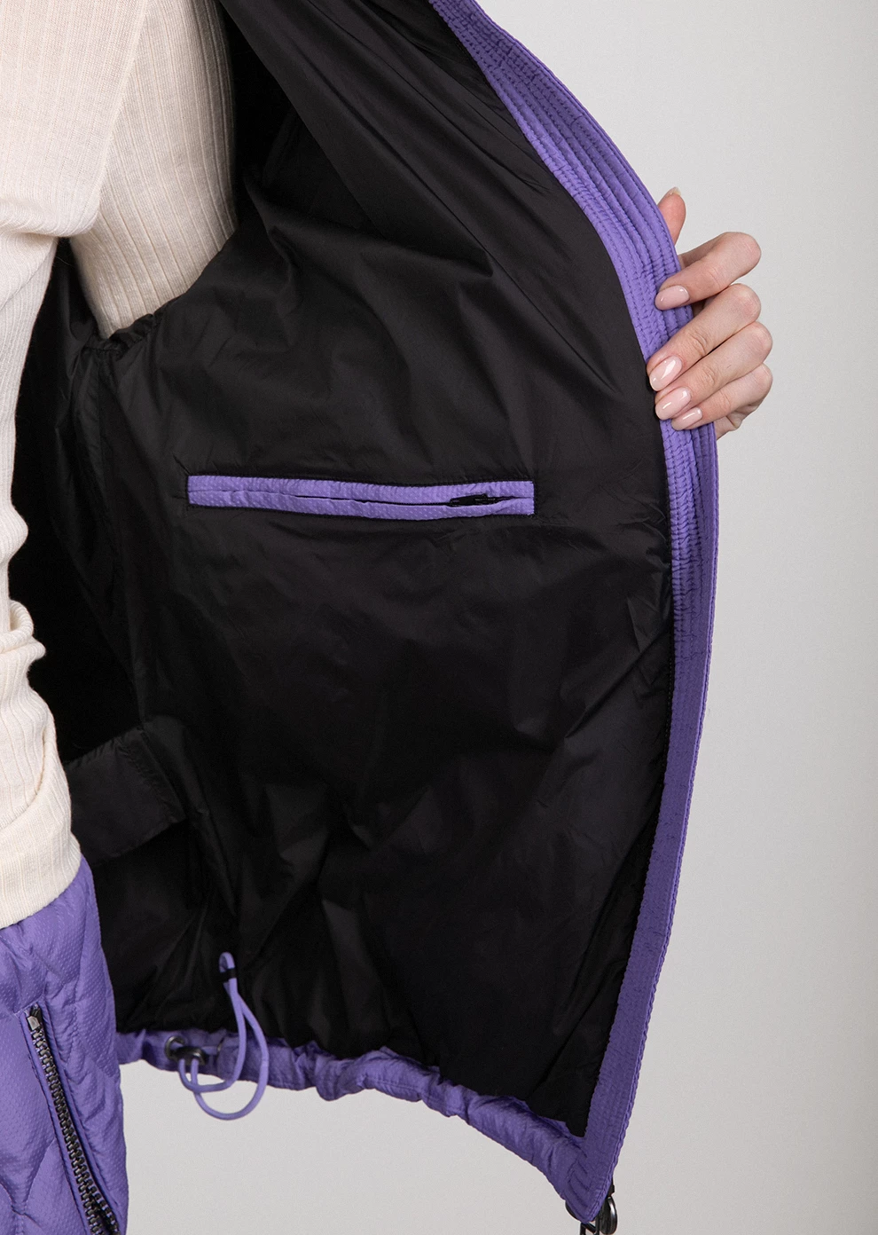 Короткий пуховик с капюшоном (1898OW-0012-OZ077)