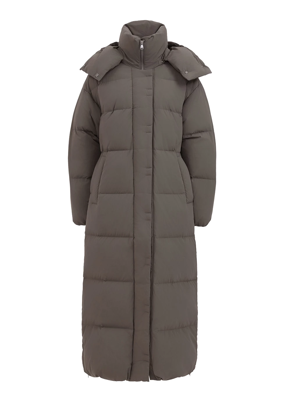 Длинный пуховик с капюшоном (1297SW-1005-A605)