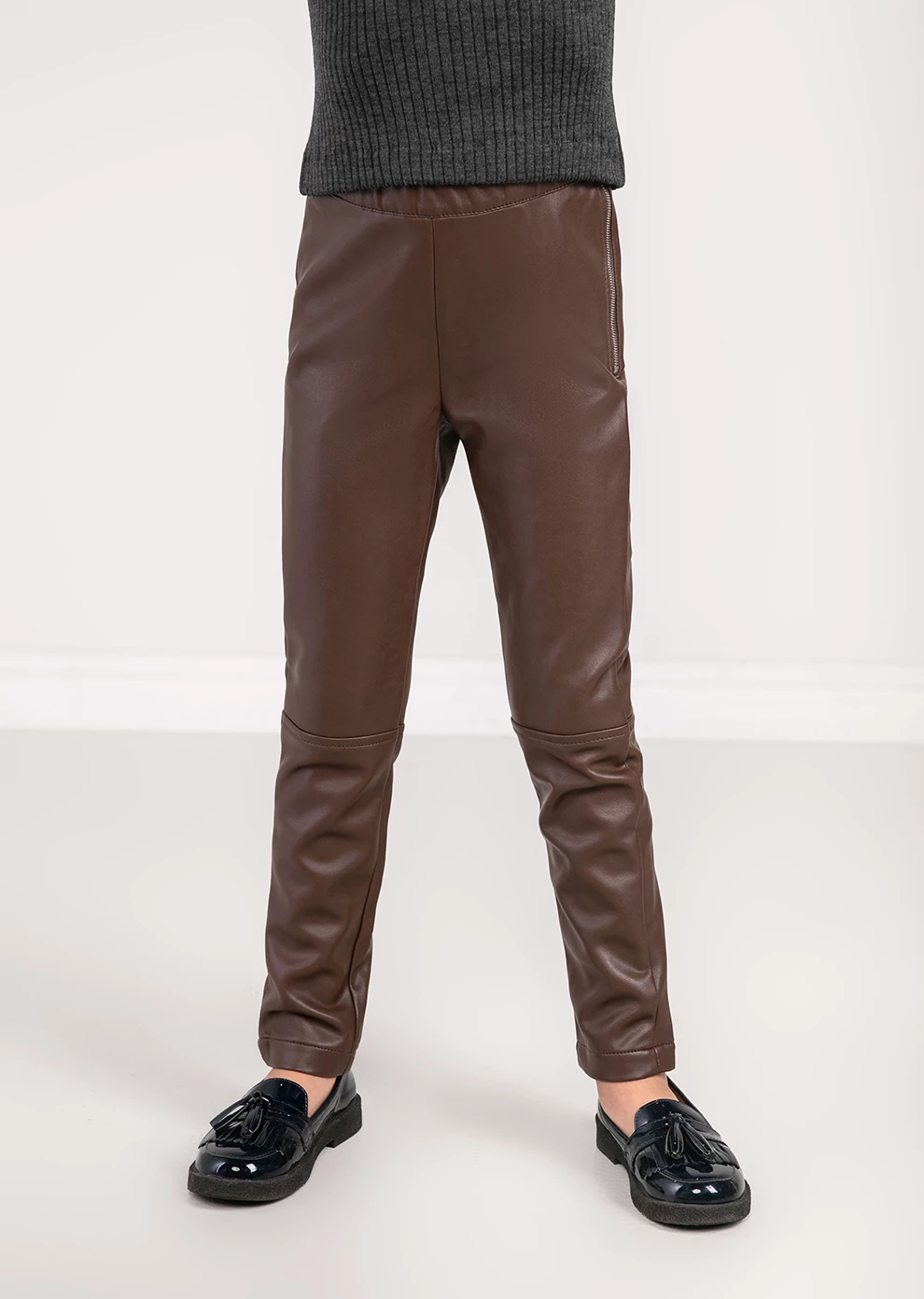 Леггинсы из эко-кожи для девочек (NР-17-L-706B-E0018)