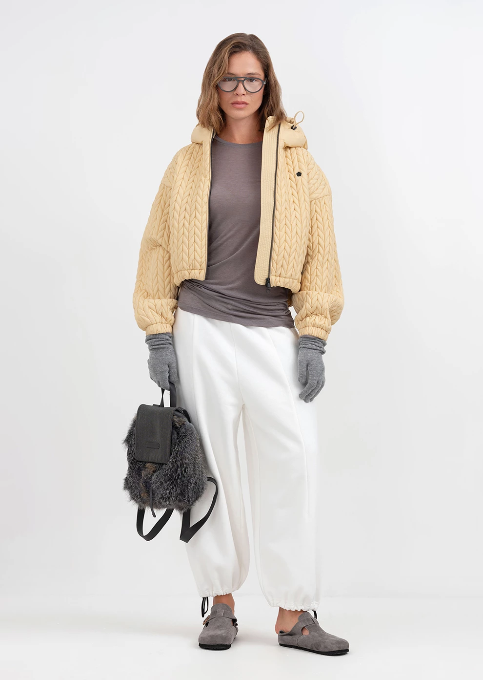 Укороченная утепленная куртка (1843UW-1023-A509)