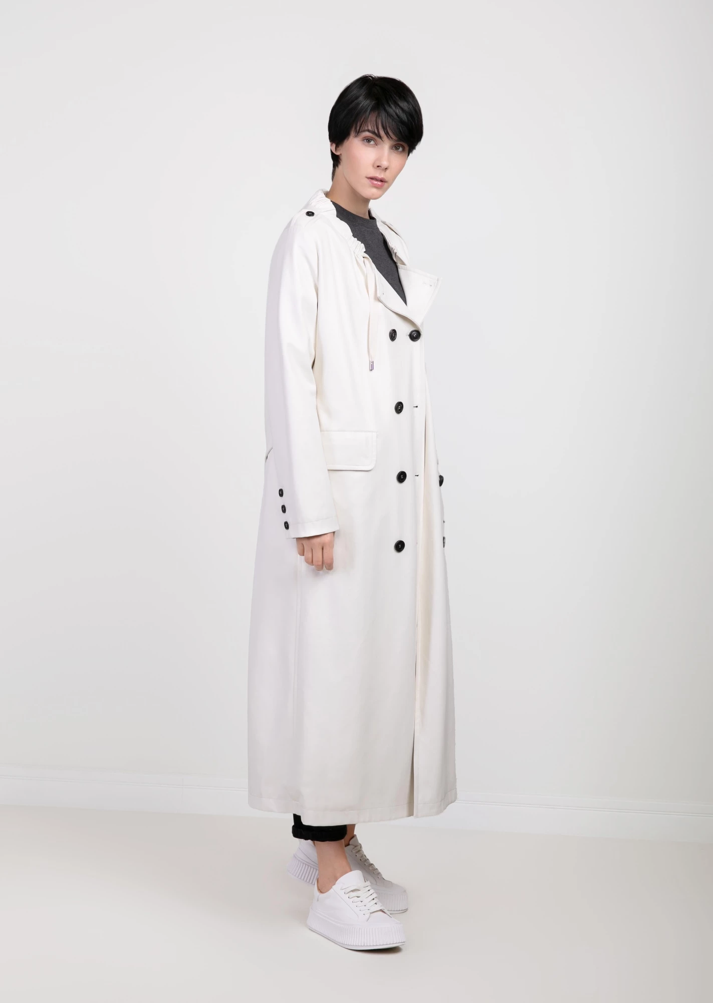 Плащ из эко-кожи (017NS180009-F0001)