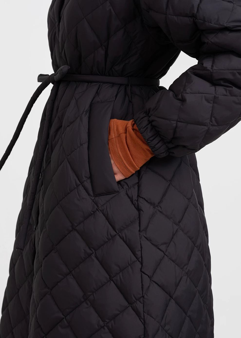 Длинное пуховое пальто (1234UW-1039-A101)