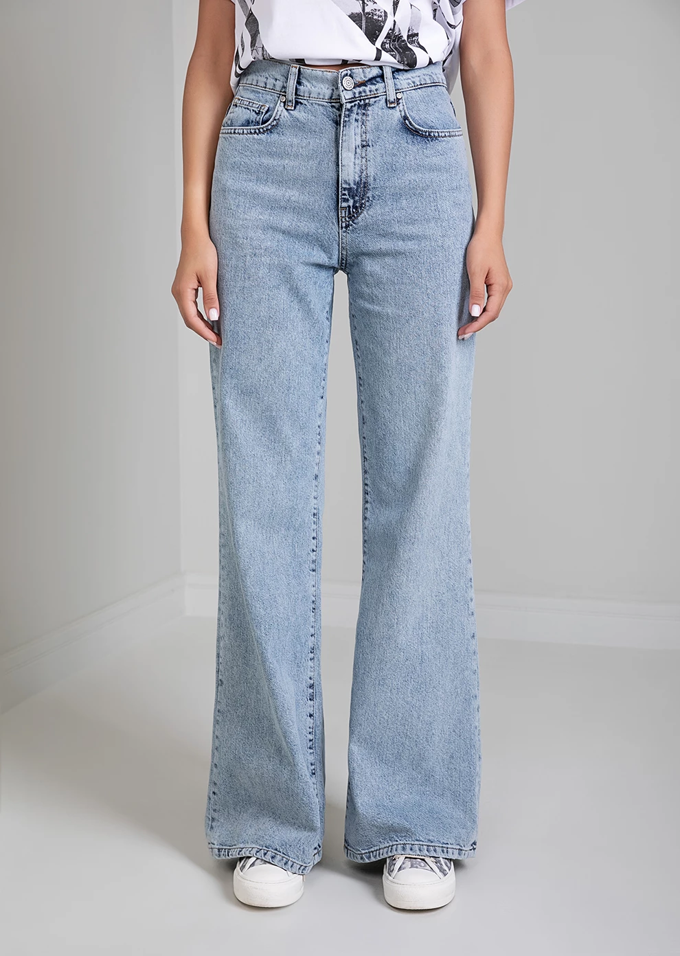 Джинсы клёш (4152LW-0001-LJ400)