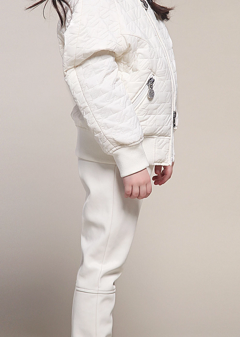 Стрейтч брюки из экокожи (273PNS180009-F0001)