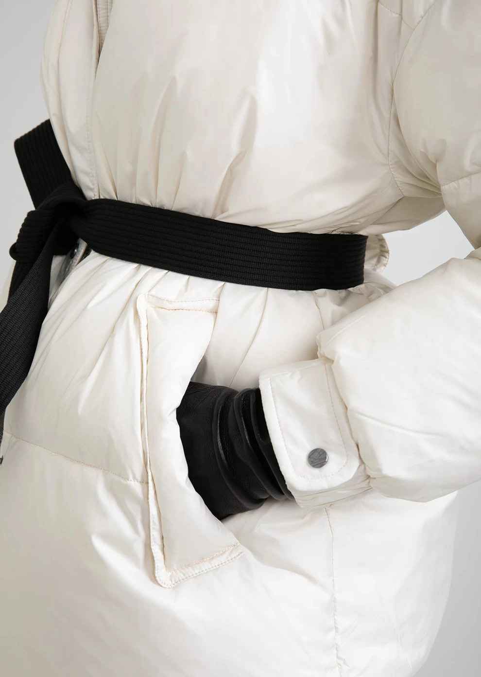 Короткий пуховик с капюшоном (1746MW-0012-MK001)