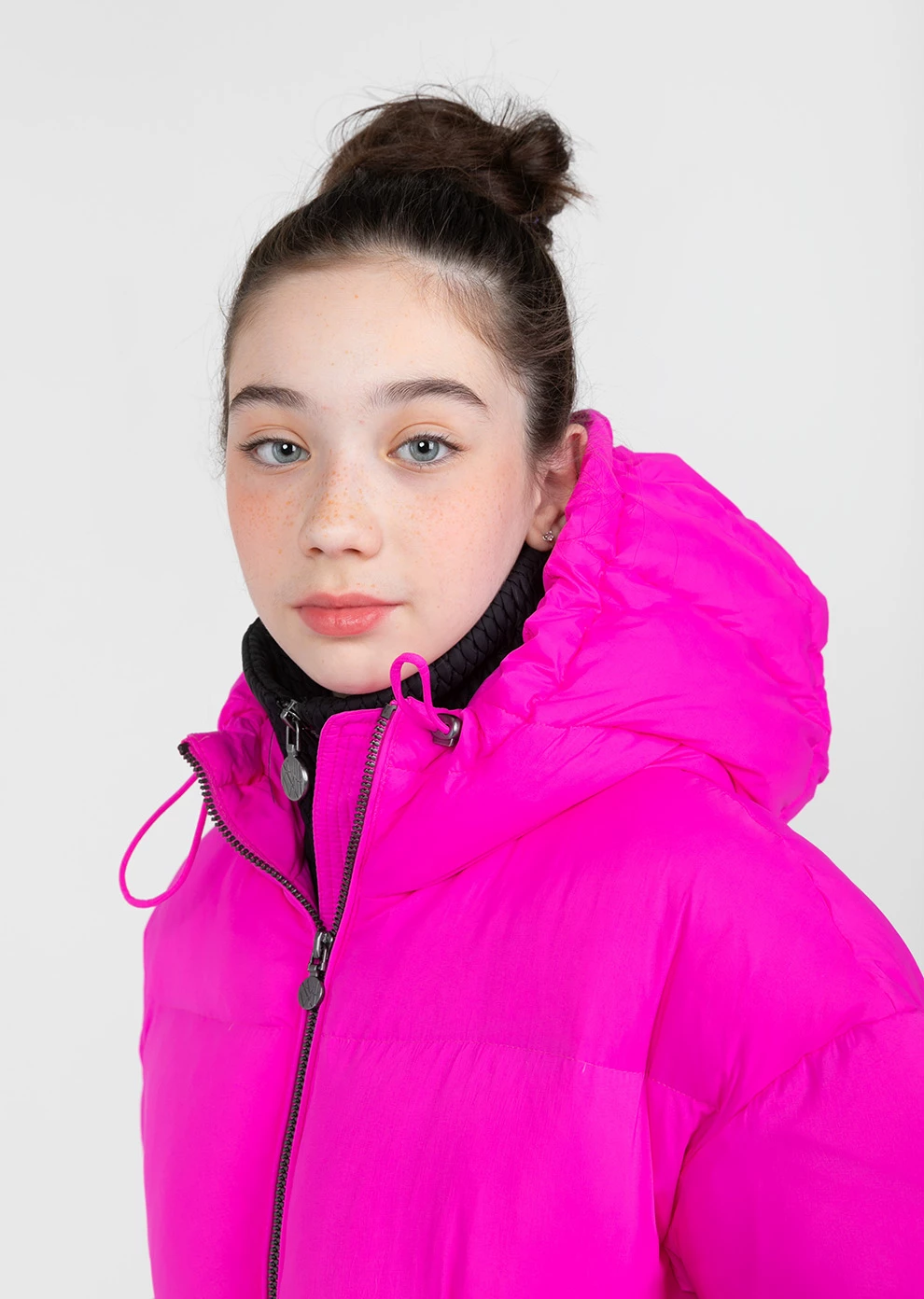 Детский пуховик с капюшоном (1742QP-0079-QD083)