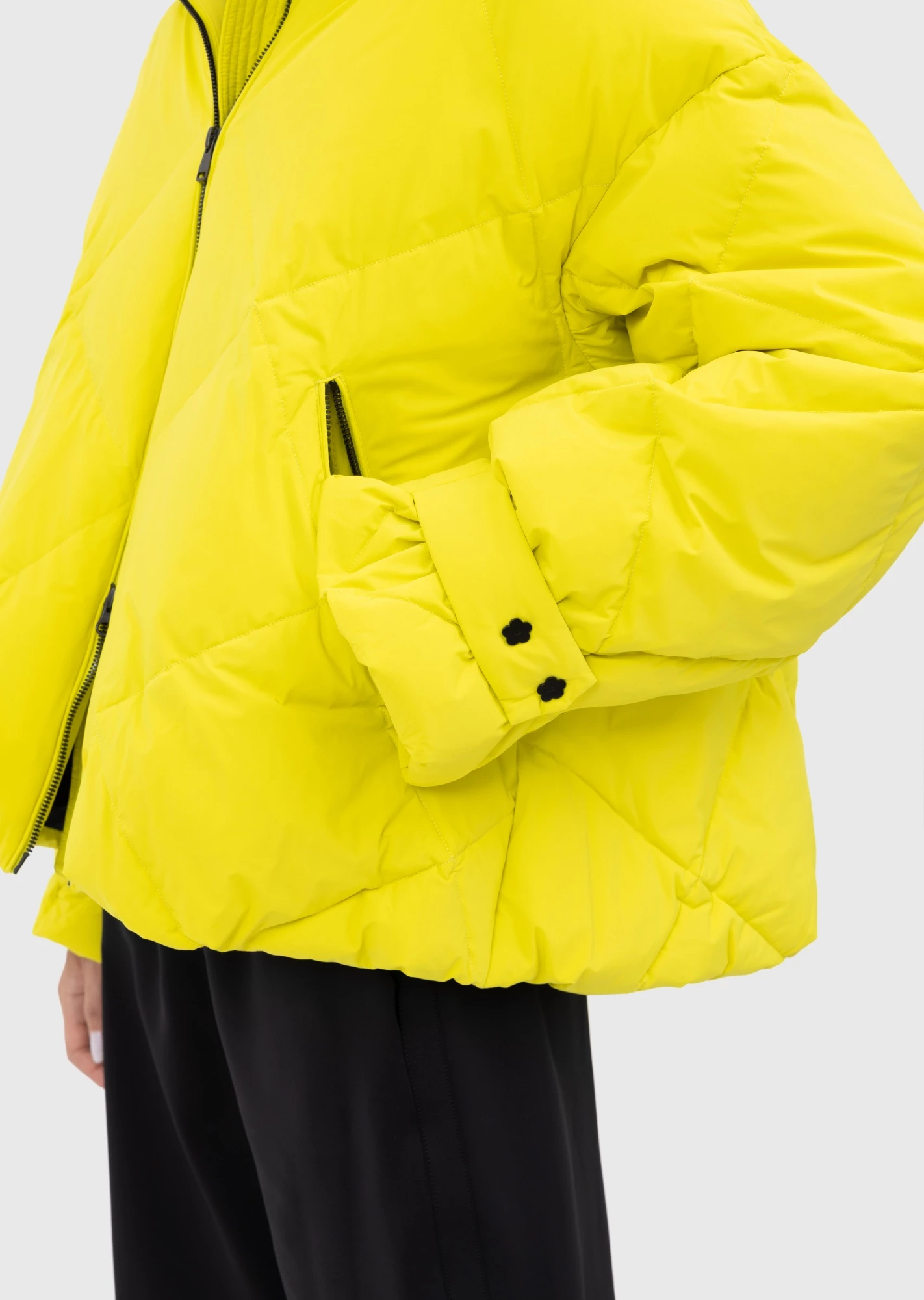 Короткий пуховик с капюшоном (1223SW-1021-A508)