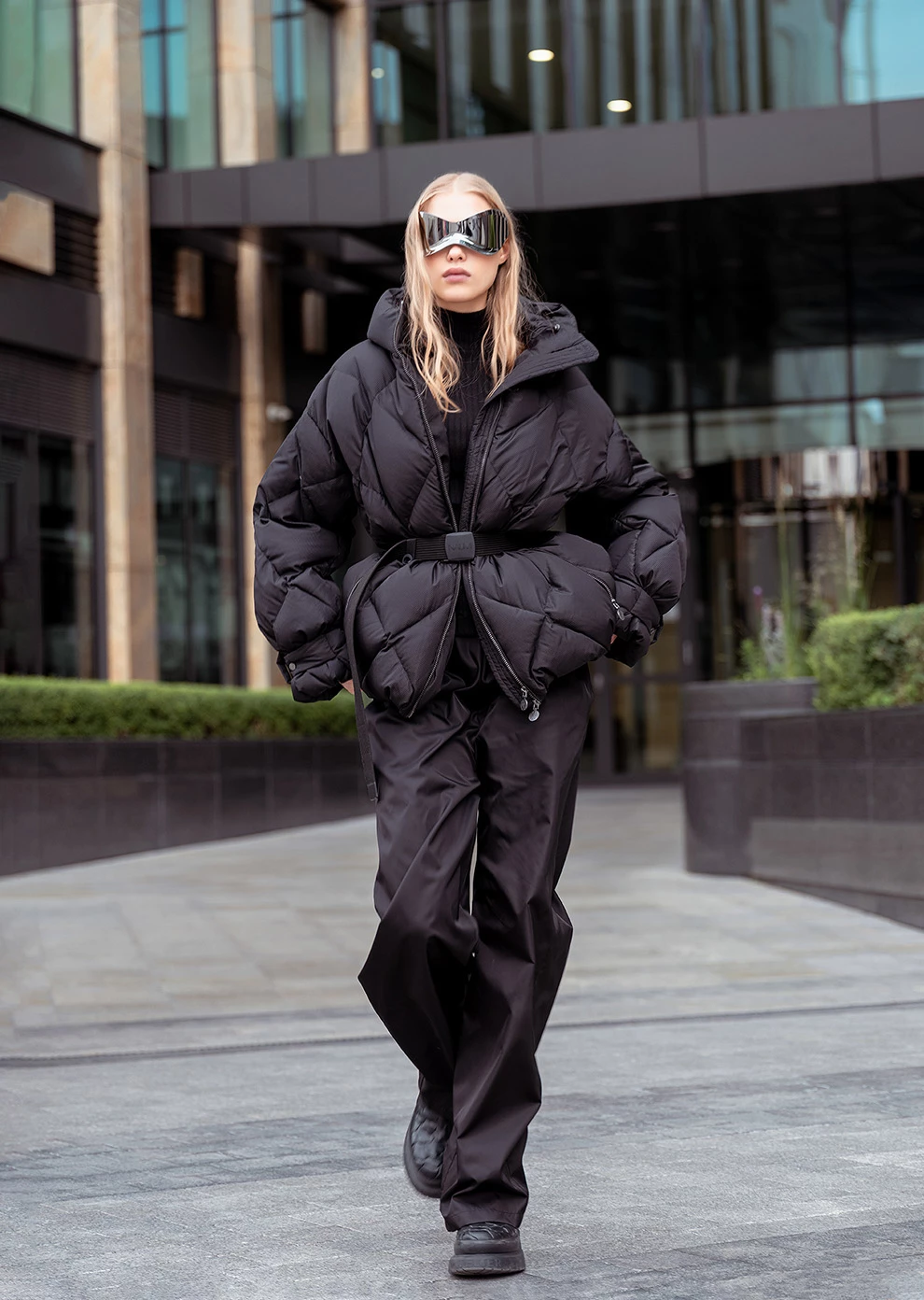 Короткий пуховик с капюшоном (1213QW-0012-QZ002)