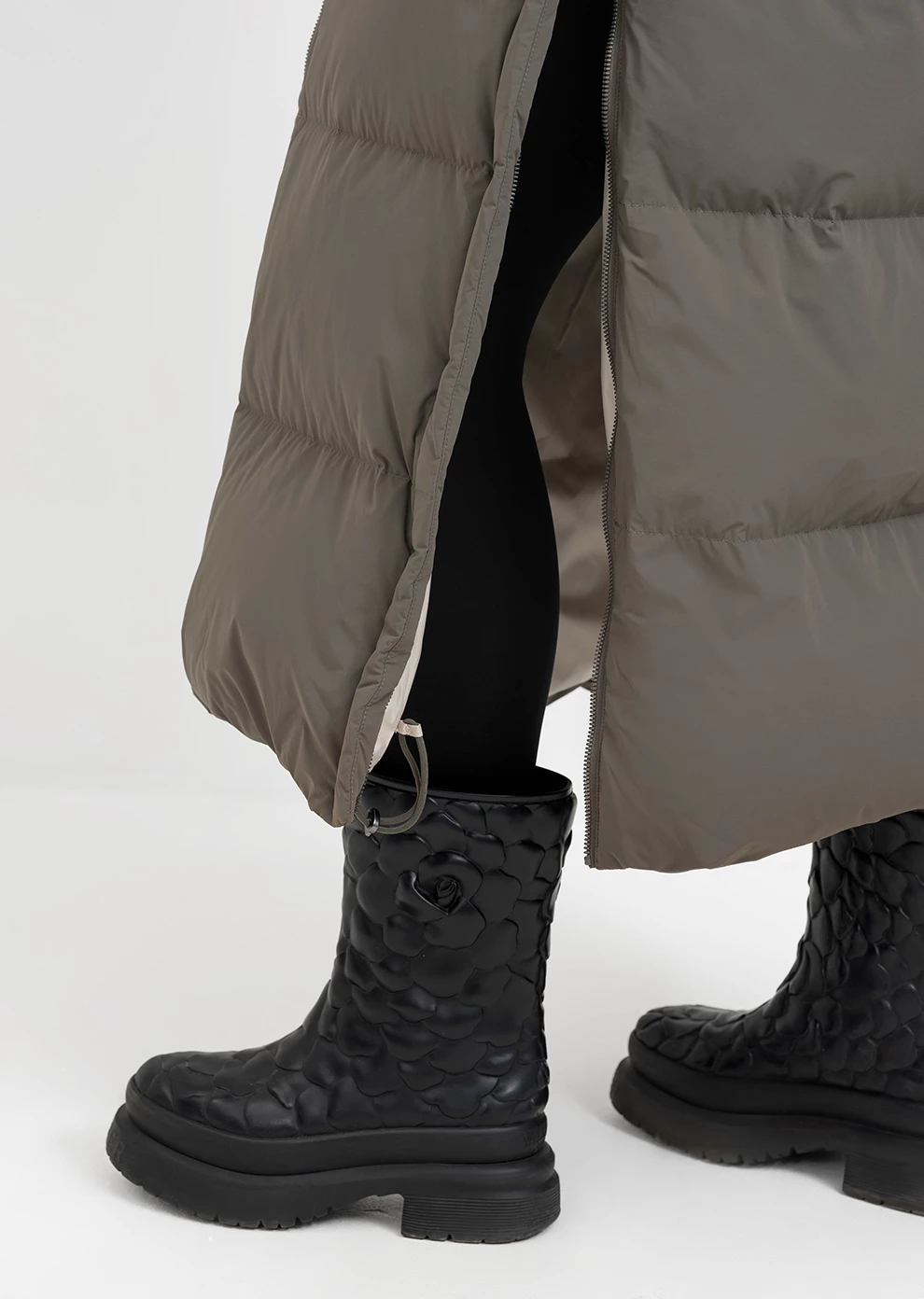 Длинный пуховик с капюшоном (1297SW-1005-A605)