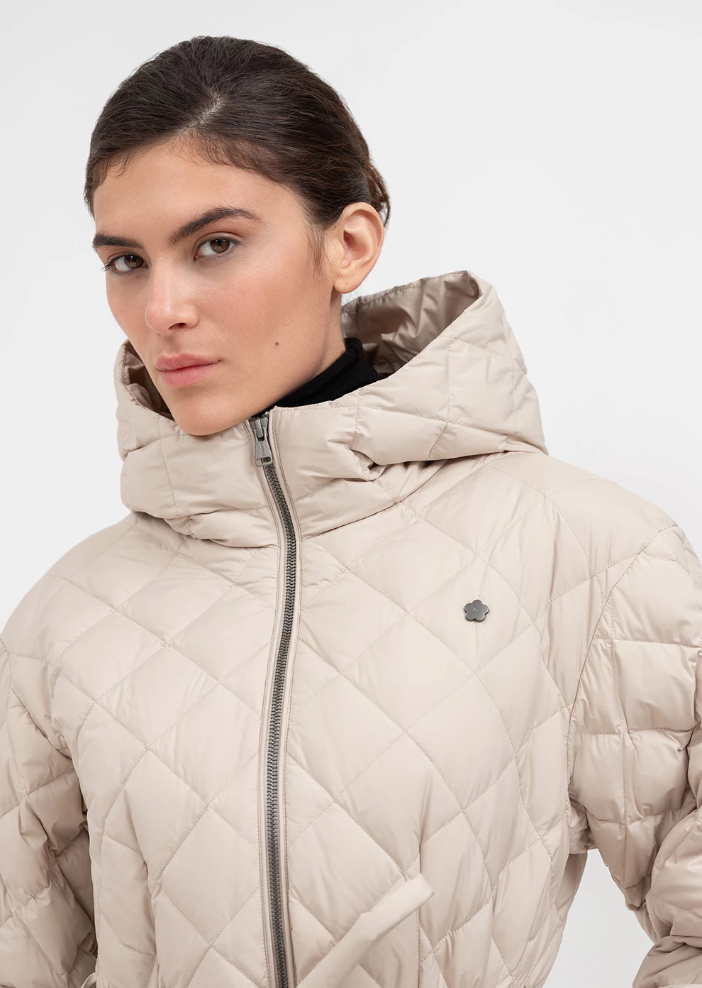 Пуховик длинный с капюшоном (1238UW-1039-A211)