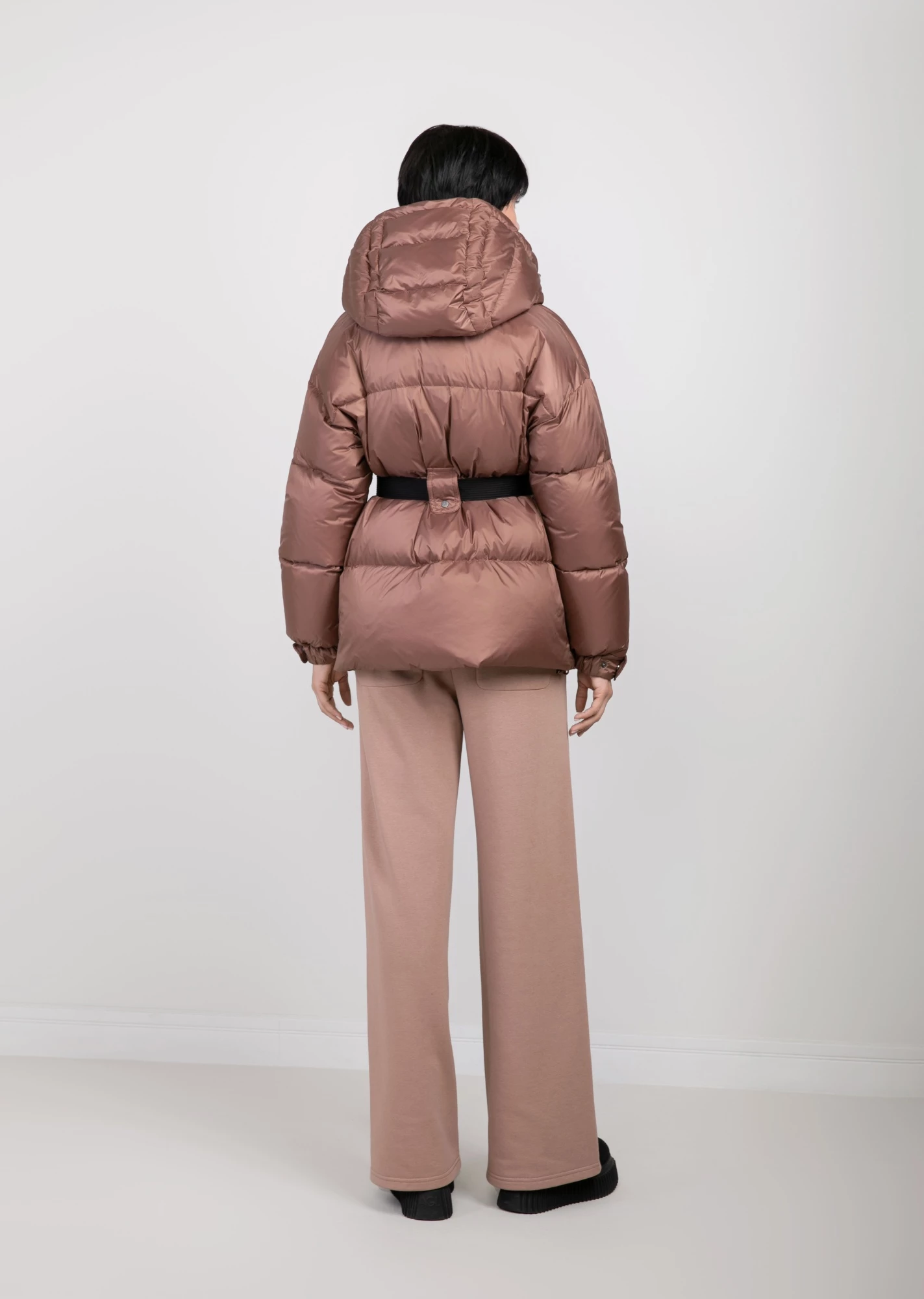 Короткий пуховик с капюшоном (1746MW-0012-MK044)