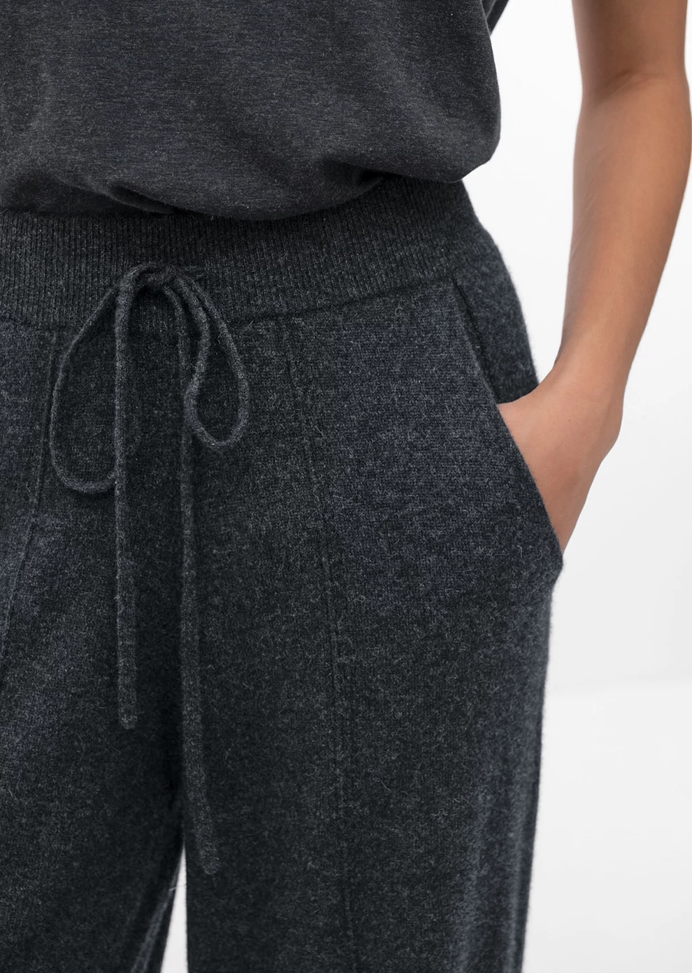 Кашемировые брюки-палаццо (6965QW-5001-A204)