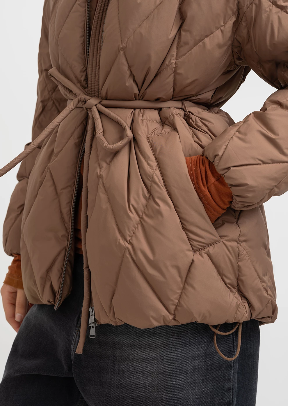 Пуховик демисезонный с капюшоном  (1166UW-1039-A003)