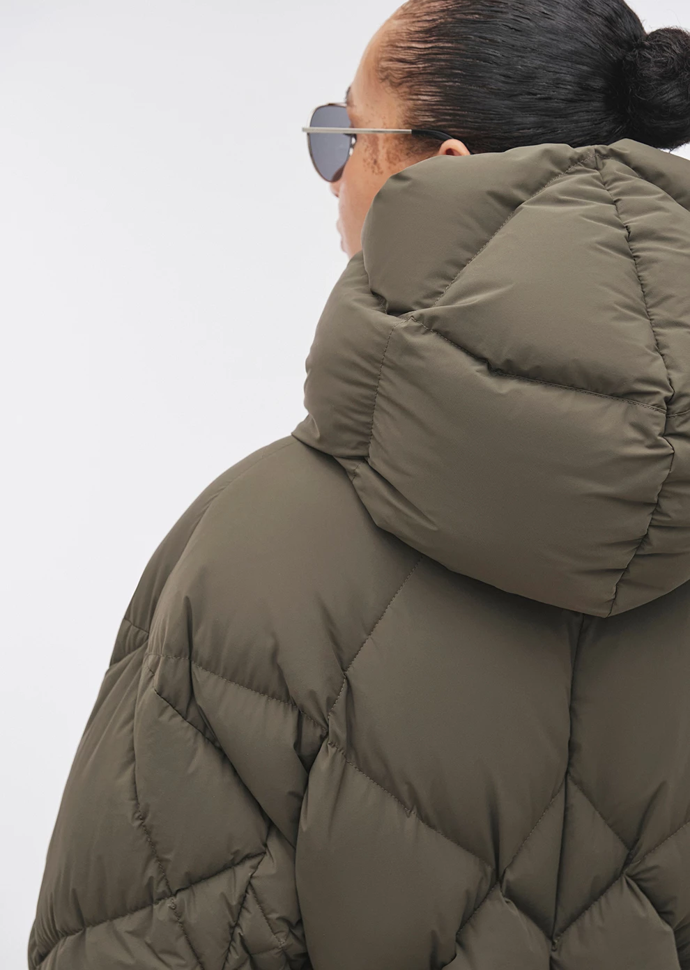 Пуховое пальто с поясом (1222SW-1005-A605)