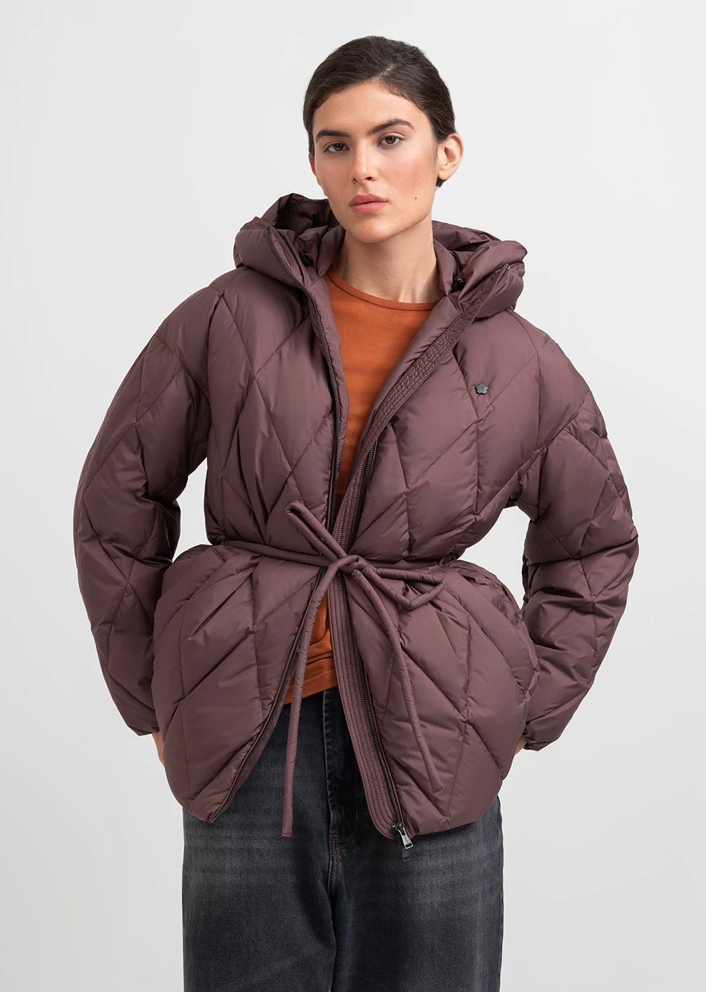 Пуховик демисезонный с капюшоном  (1166UW-1039-A302)