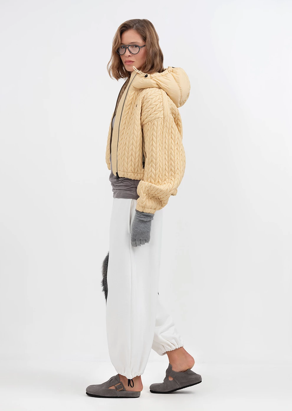 Укороченная утепленная куртка (1843UW-1023-A509)