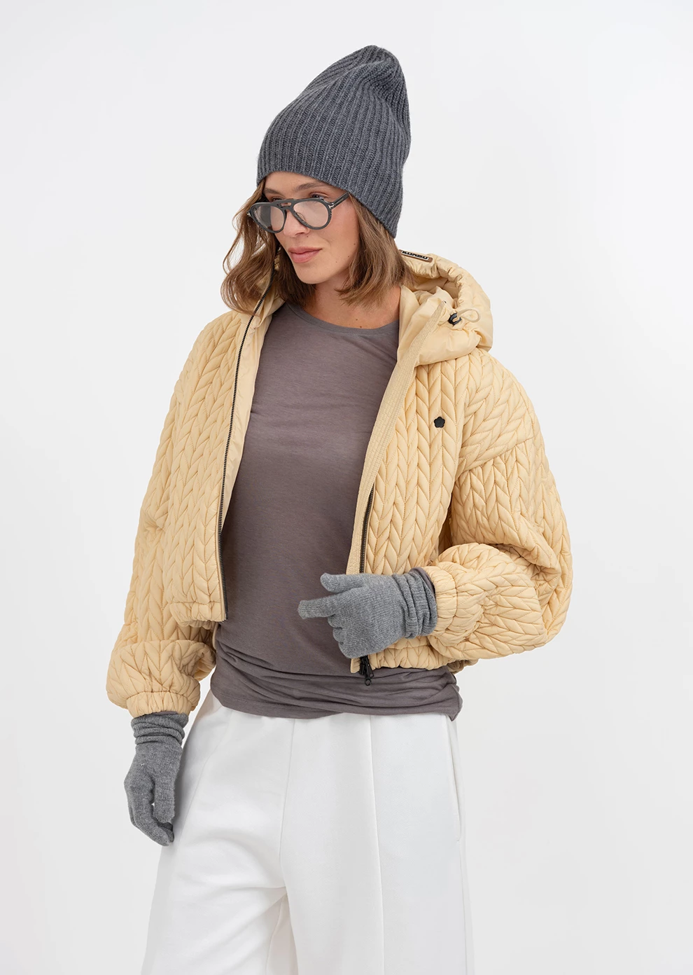 Укороченная утепленная куртка (1843UW-1023-A509)