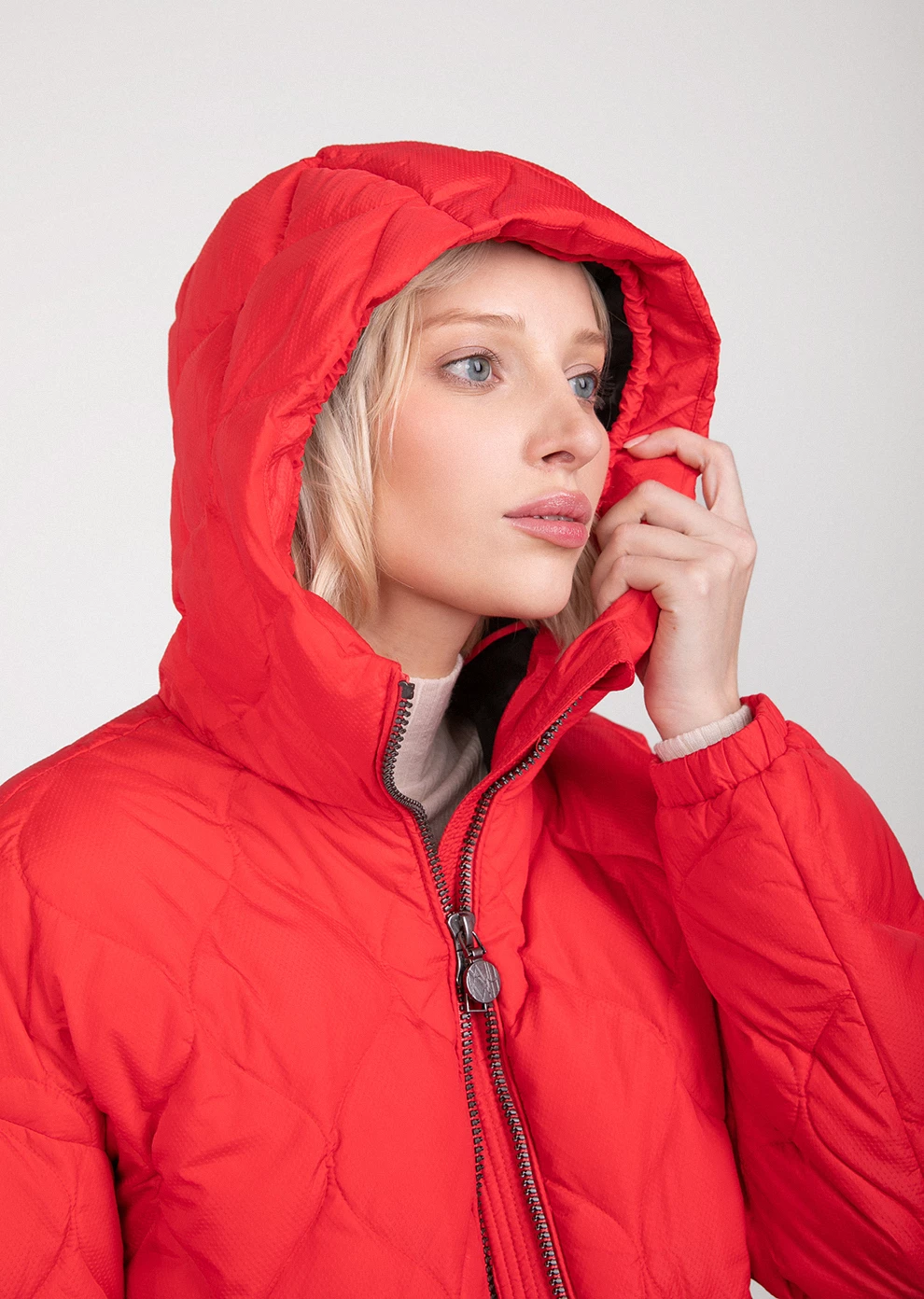 Короткий пуховик с капюшоном (1898OW-0012-OZ004)