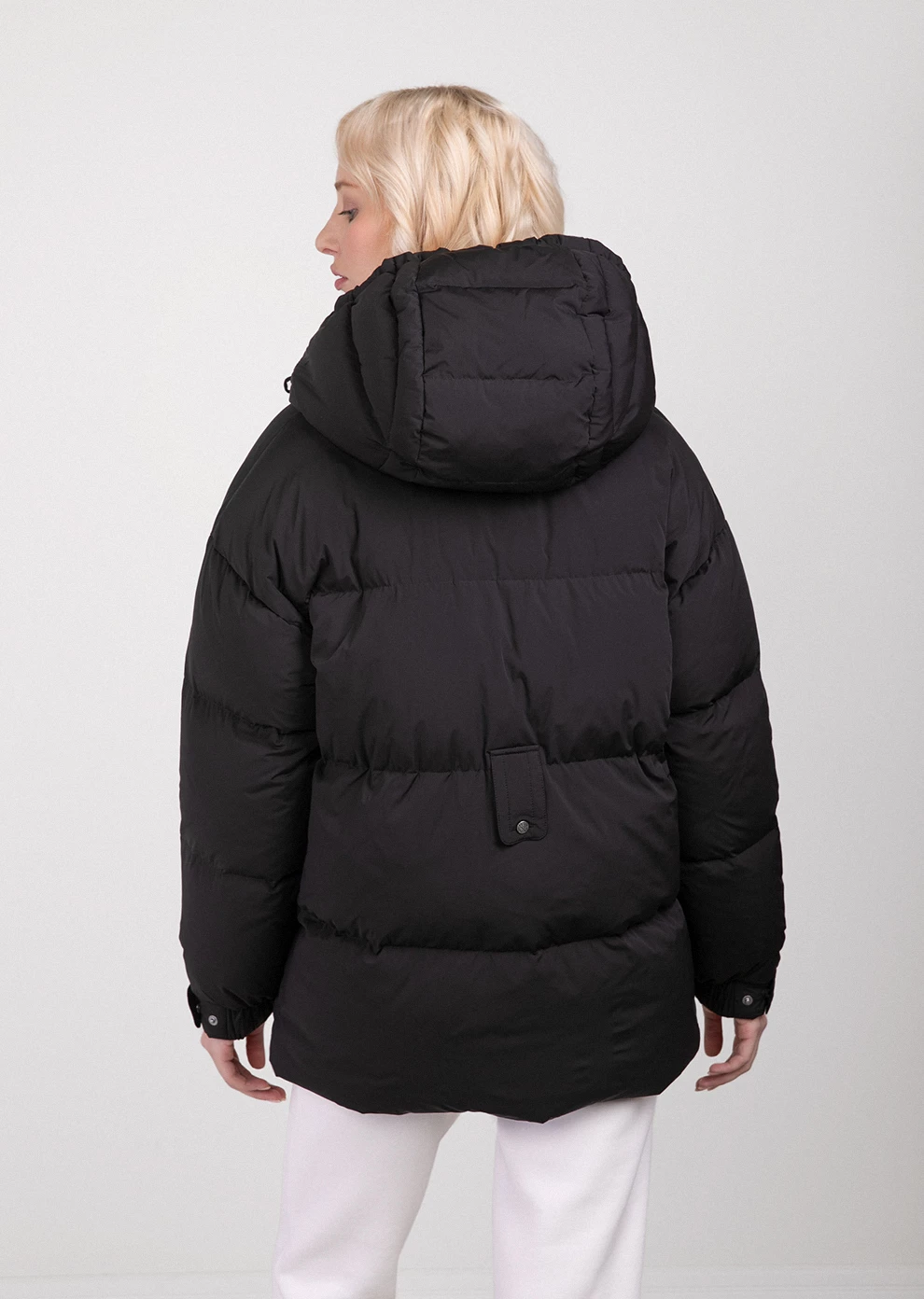 Короткий пуховик с капюшоном (1746OW-0076-OY002)