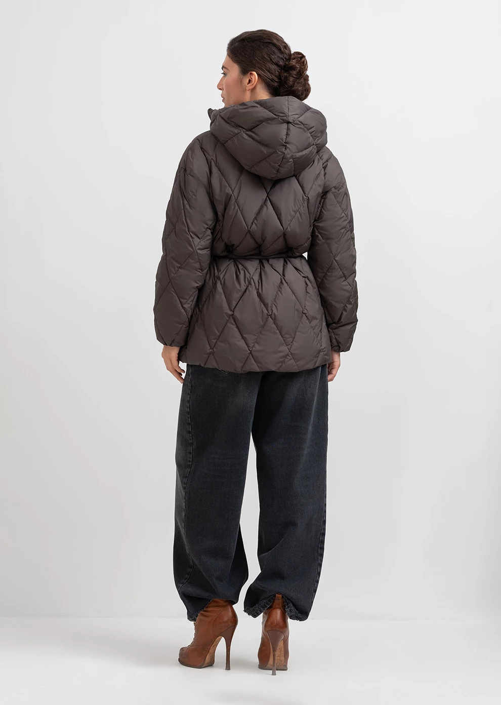 Пуховик демисезонный с капюшоном  (1166UW-1039-A604)