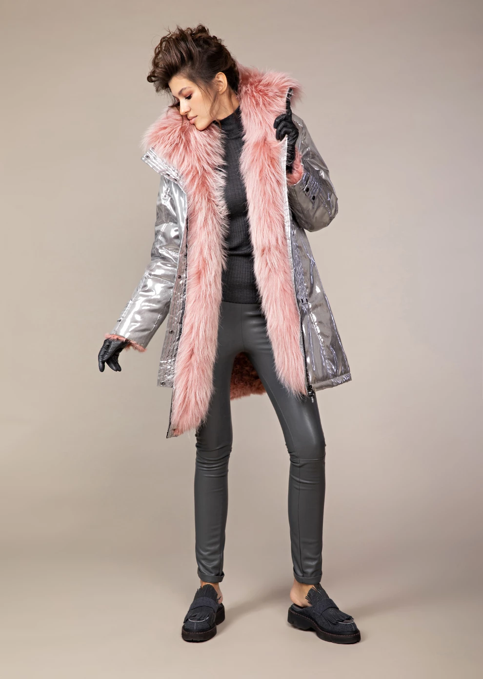 Парка с мехом (19W733-5243-IZ055)