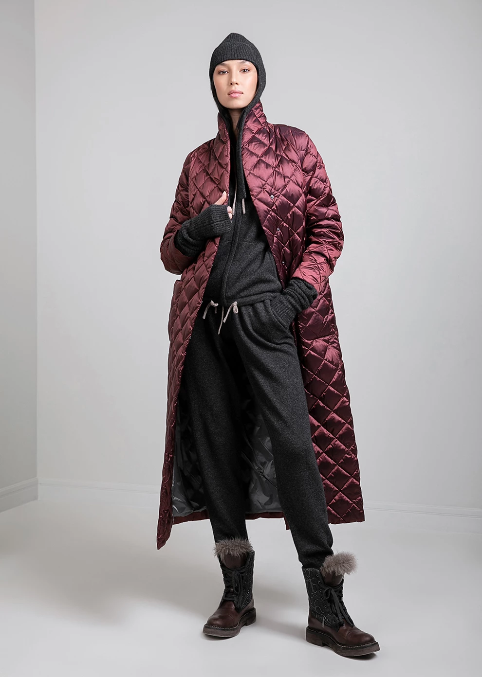 Длинный пуховик (1103KW-0032-KU019)