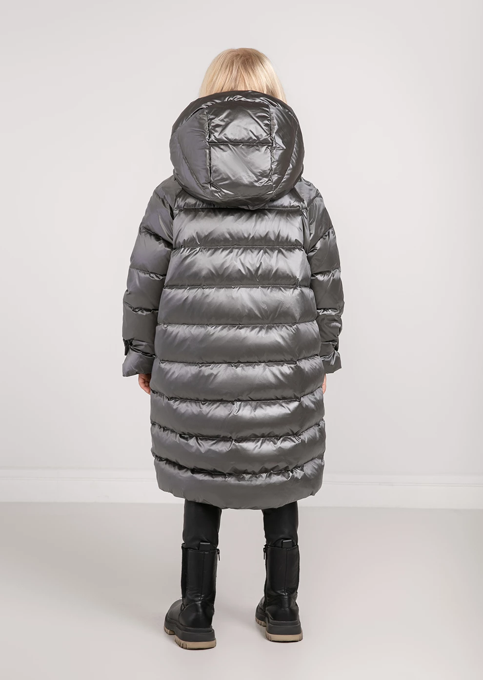 Длинный пуховик с капюшоном (1152MP-0022-MO026)