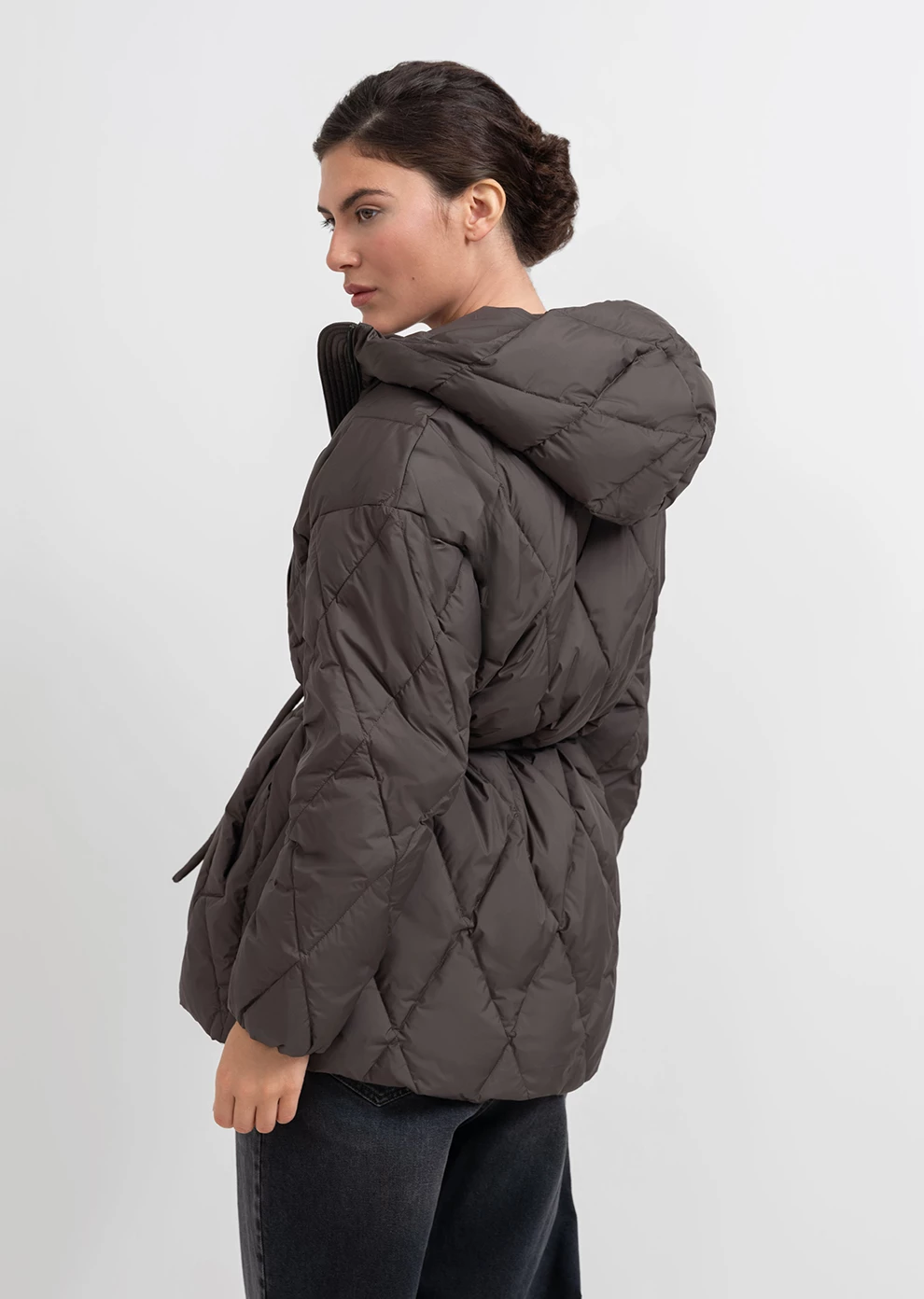 Пуховик демисезонный с капюшоном  (1166UW-1039-A604)