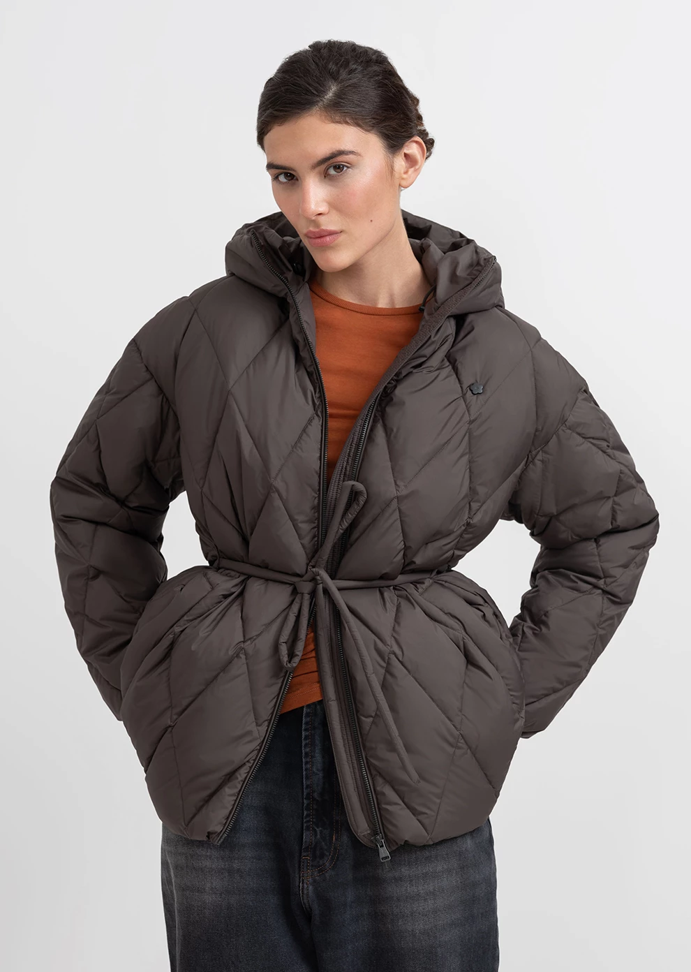 Пуховик демисезонный с капюшоном  (1166UW-1039-A604)