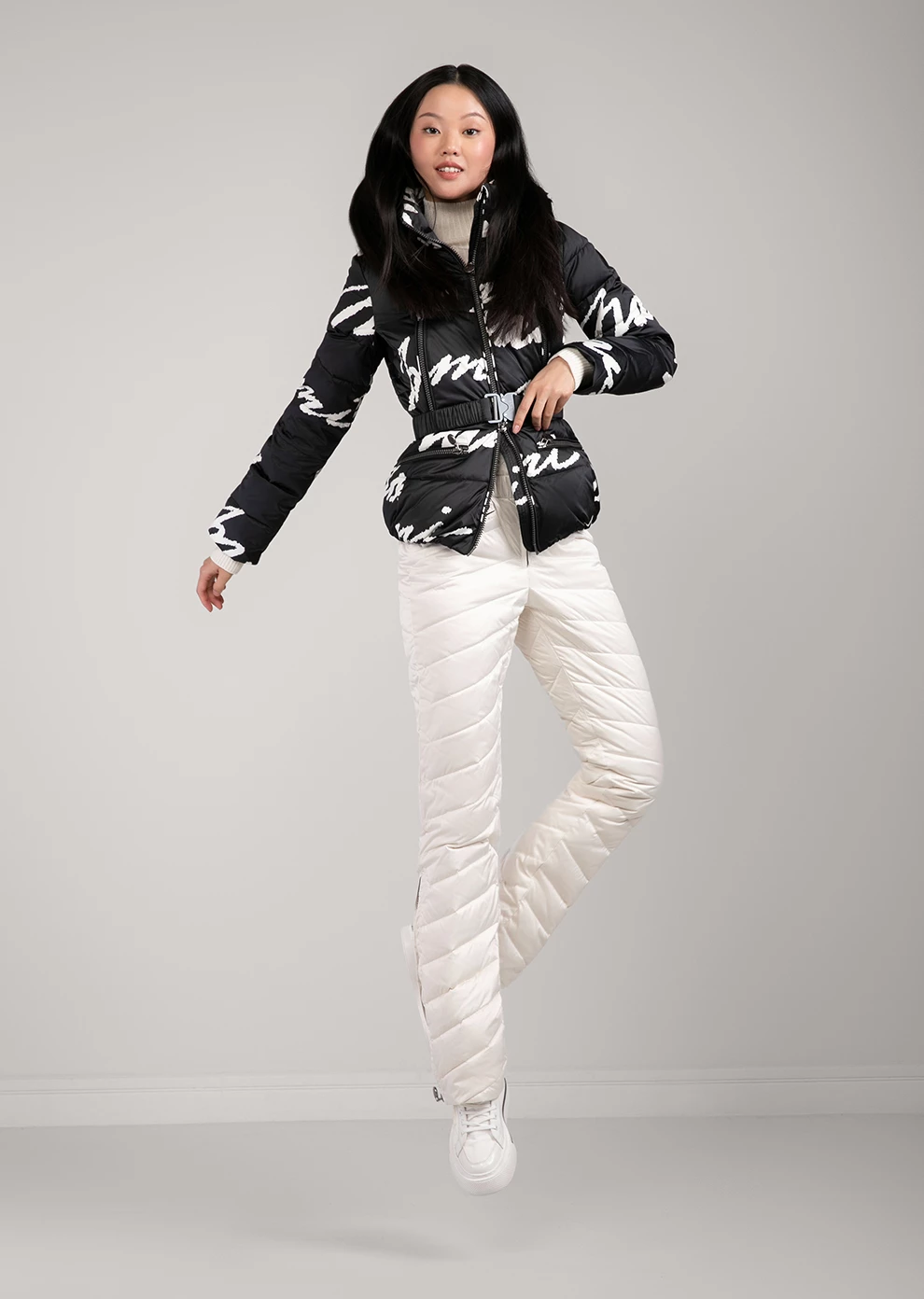 Короткий пуховик с капюшоном (1821OW-0012-OM228)