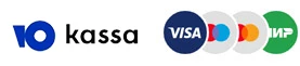 Оплата банковской картой через сервис Ю kassa: