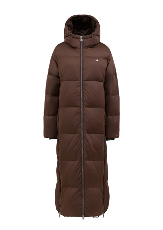 Длинный пуховик с капюшоном (1116SW-1070-A504)