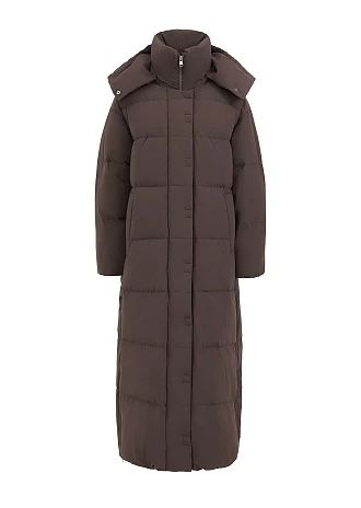 Длинный пуховик с капюшоном (1297SW-1005-A504)