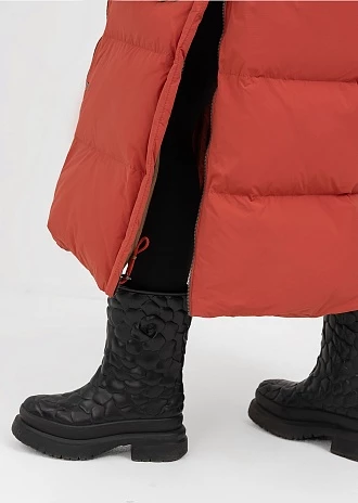 Длинный пуховик с капюшоном (1297SW-1005-A306)