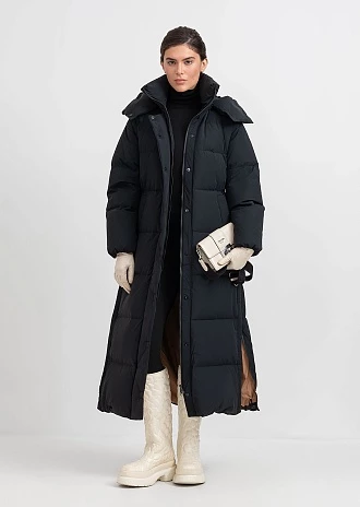Длинный пуховик с капюшоном (1297SW-1005-A101)
