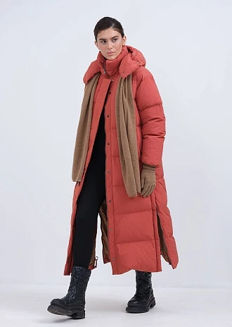 Длинный пуховик с капюшоном (1297SW-1005-A306)