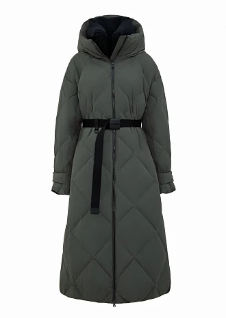 Пуховое пальто с поясом (1222SW-1005-A605)