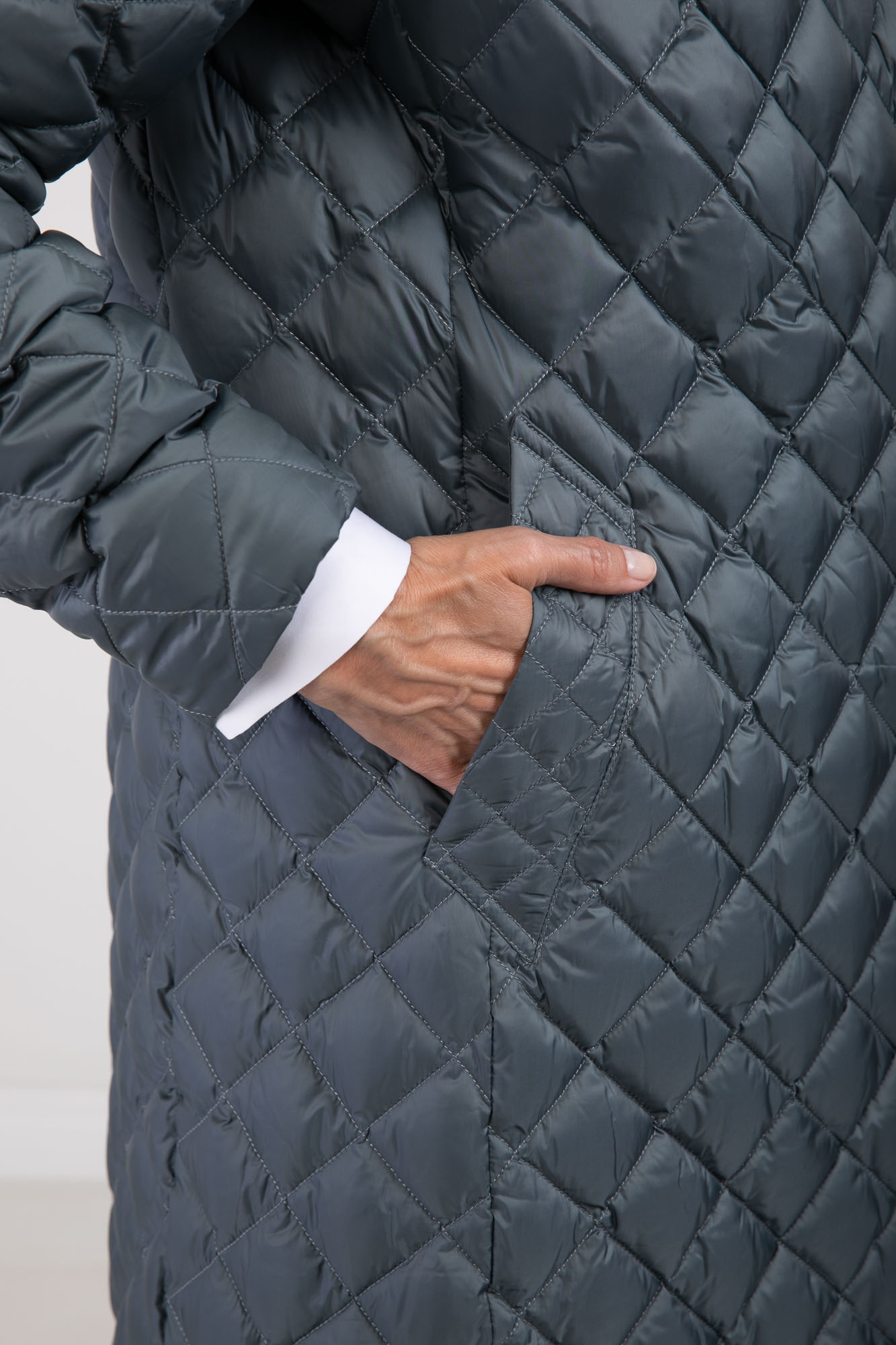 Стёганое пуховое пальто (1731MW-0012-MK016)