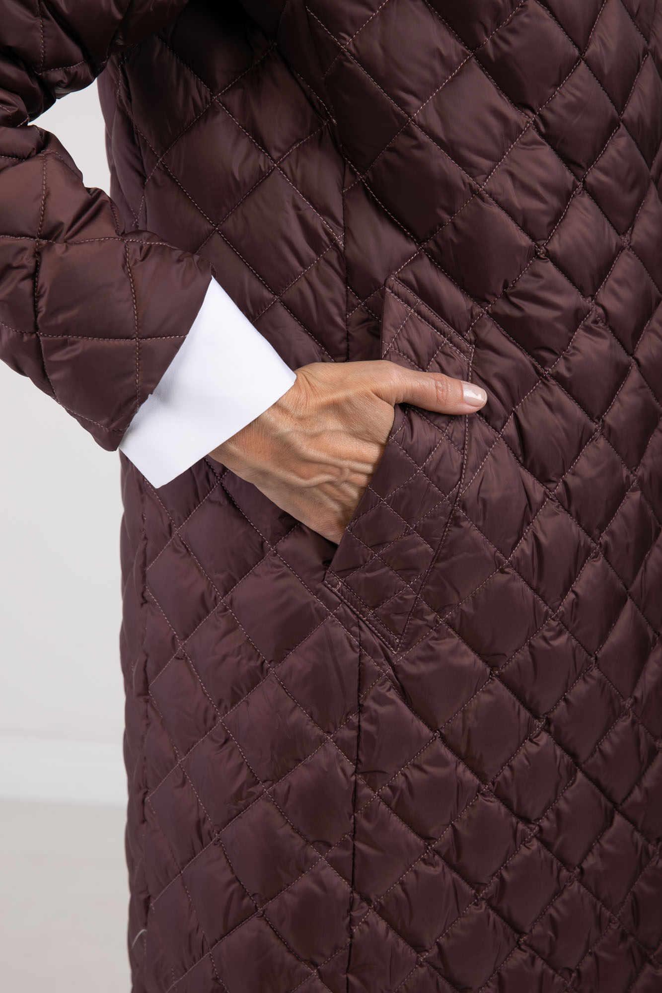Стёганое пуховое пальто (1731MW-0012-MK097)