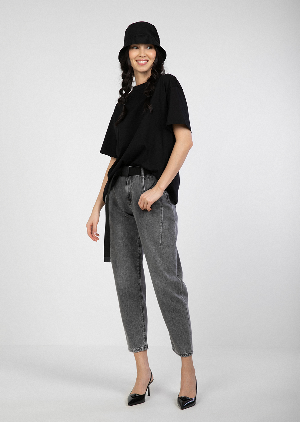 Джинсы mom fit (4150PW-0001-PB031)